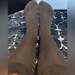 No Brand Men’s Brown Checkered Dress Socks Size 8-12